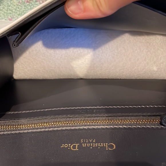 Dior Diorama size Small in White Metallic Micro Cannage with Gold Hardware - Picture 7 of 8